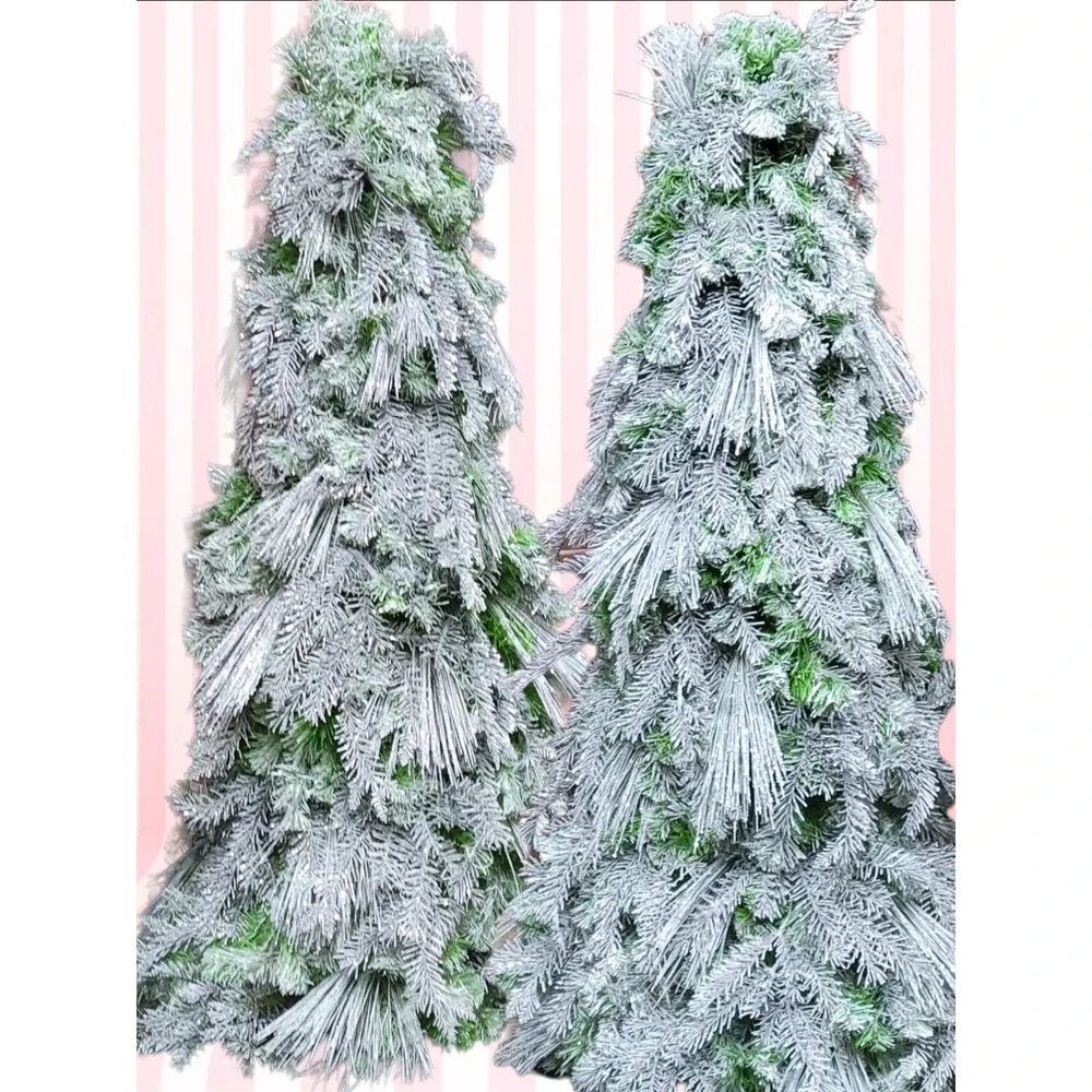 Victoria's Secret Christmas Tree Store Display 4 Ft‎ Tall Silvery Green 2 avail